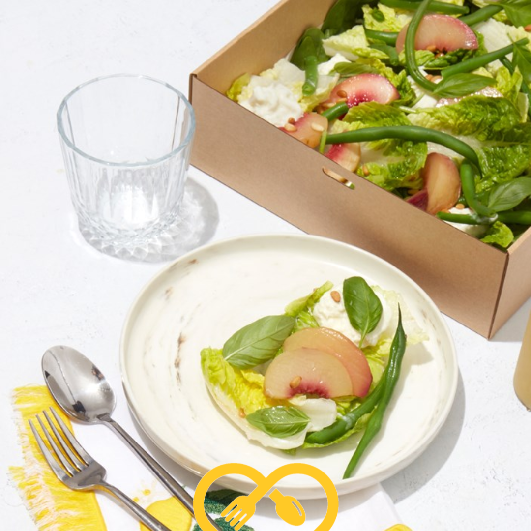 salade de pêches rôties et bocconcini | tailles s / m / l / xl