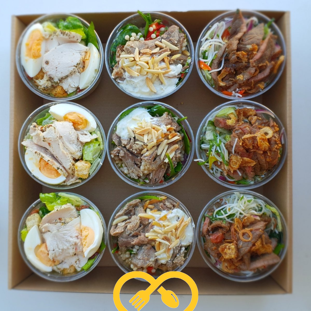 plateau de mini-salades | 8 pcs.