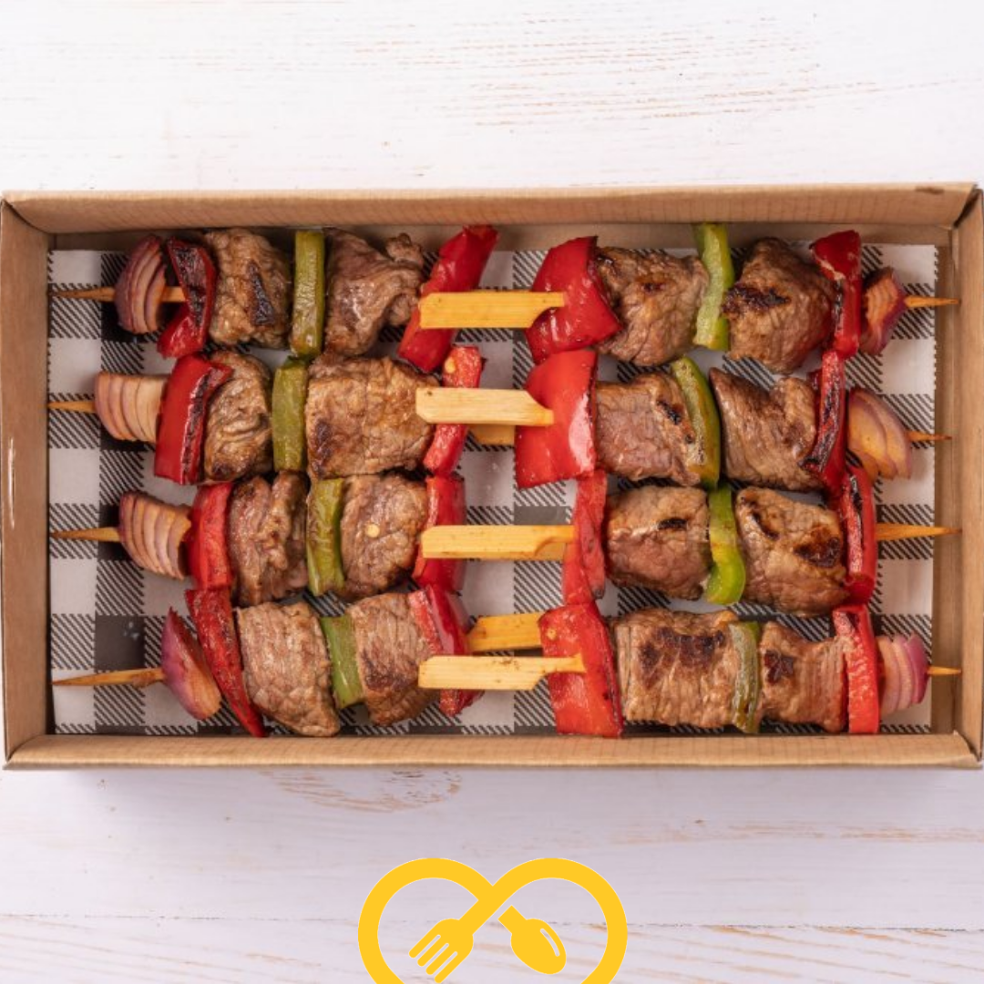 mini brochette de bœuf et légumes | à l'unité