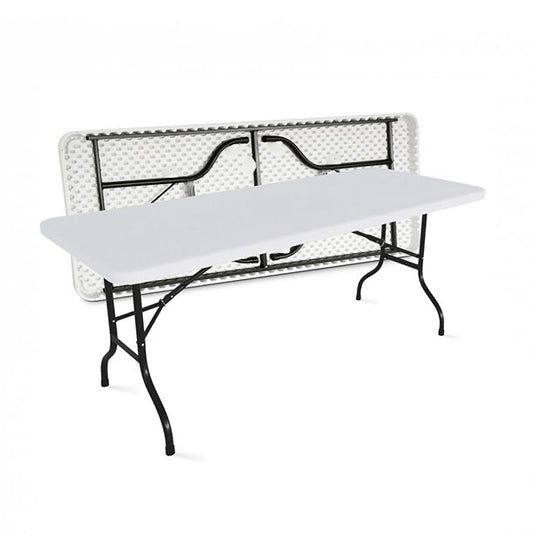 TABLE RECTANGULAIRE PLIANTE - PLASTIQUE 180CM