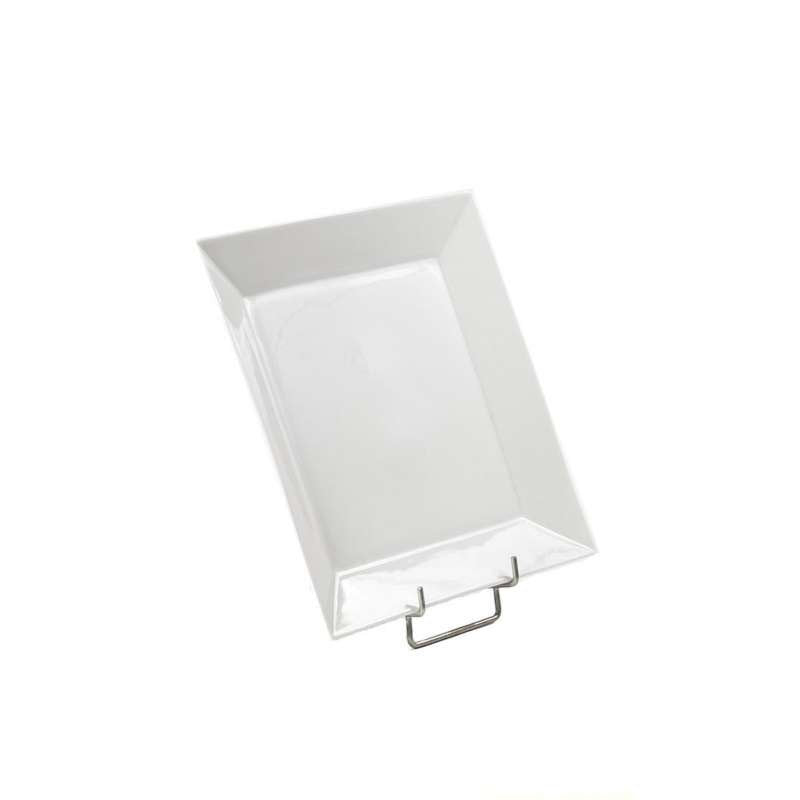 assiette carrée 21 cm - blanc