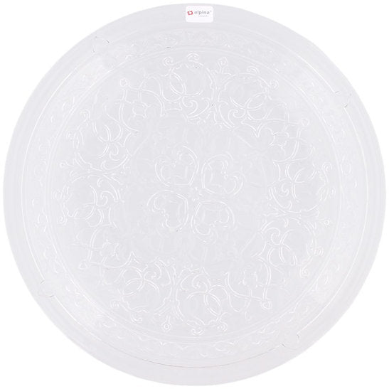 assiette plate 35cm - transparente