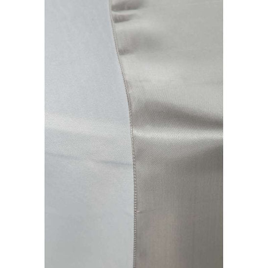 chemin de table satin - argent