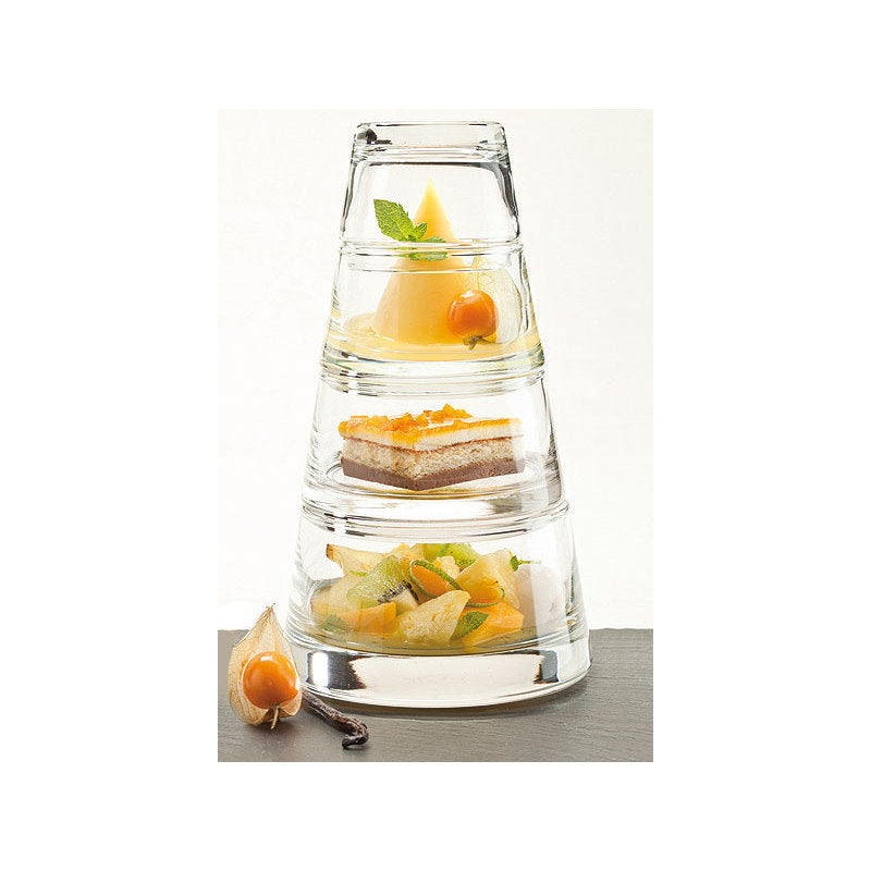 pyramide de 3 verrines - transparent