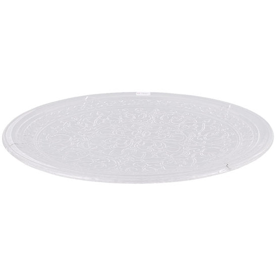 assiette plate 35cm - transparente