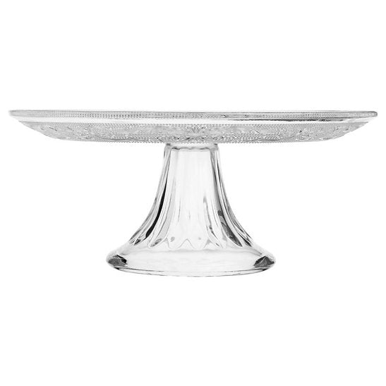 plat à gâteau sur pied - transparent
