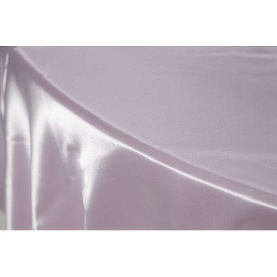 nappe ronde unie 280cm - satin rose lilas
