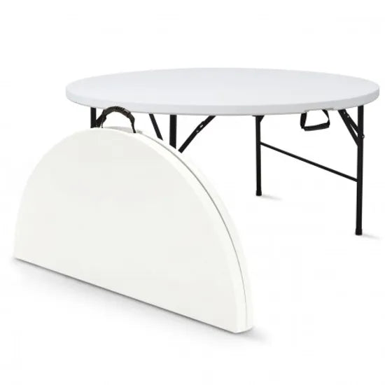 table ronde pliante - plastique 150cm