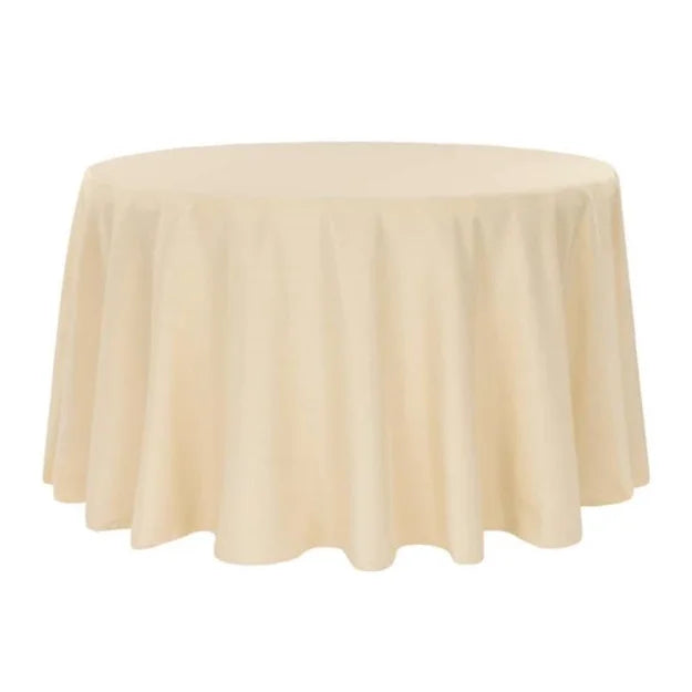 nappe ronde unie 280cm - champagne
