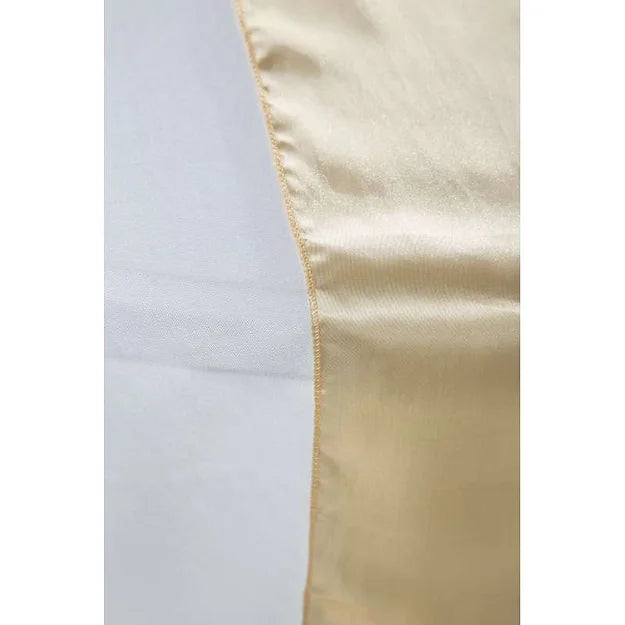 chemin de table satin - champagne