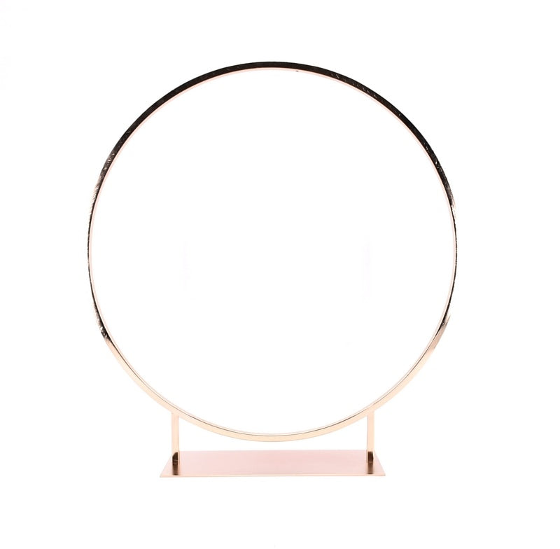 centre de table cercle d60cm - rose gold