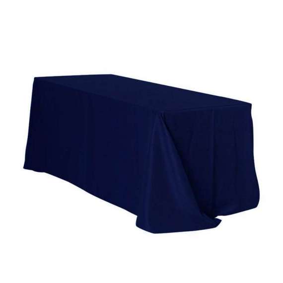nappe rectangulaire unie bleu marine