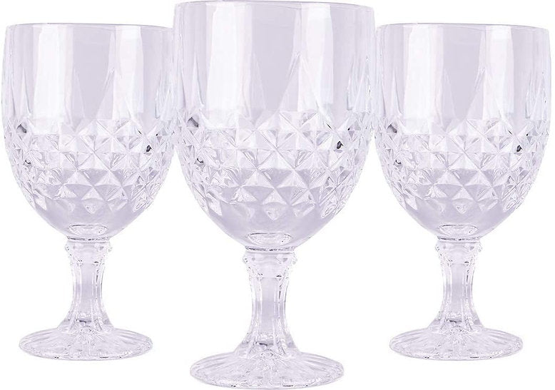 verre sur pied - transparent