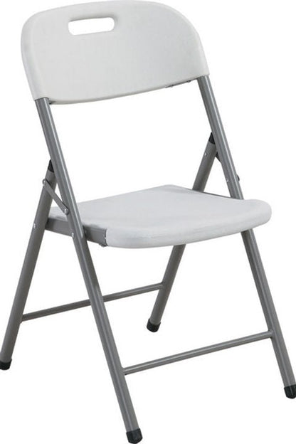 CHAISE PLIANTE PREMIUM - PLASTIQUE BLANC