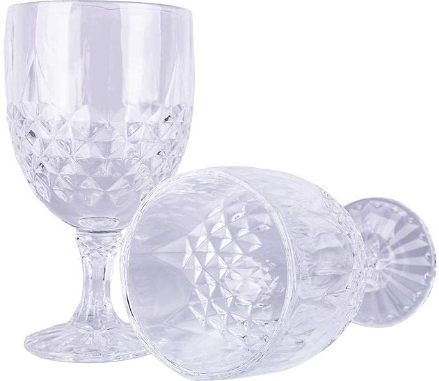 verre sur pied - transparent