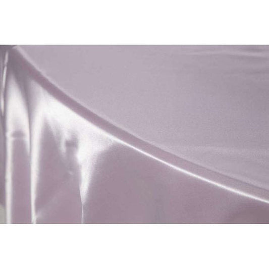 NAPPE RONDE UNIE 280CM - SATIN ROSE LILAS