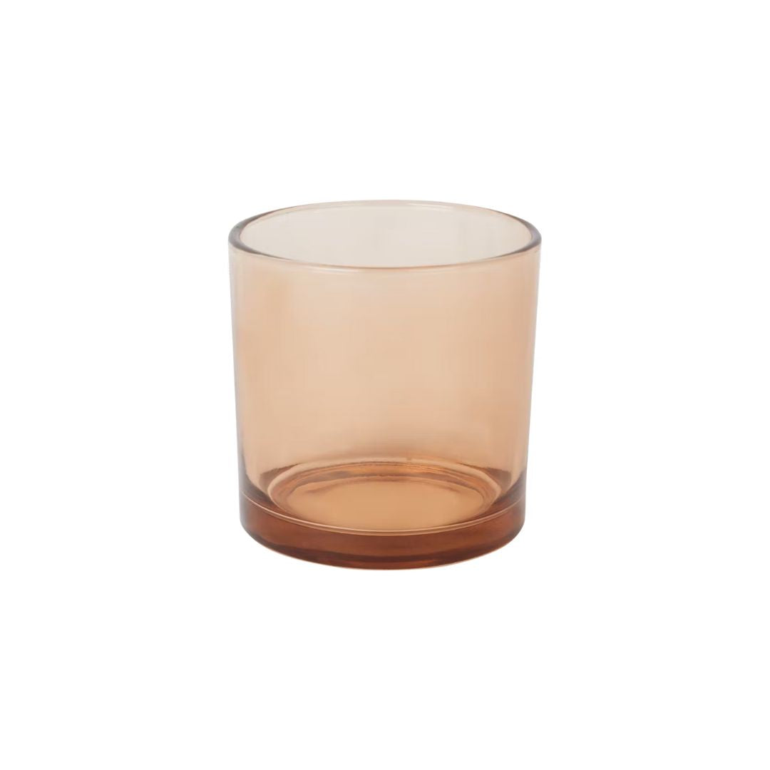 photophore en verre - brun